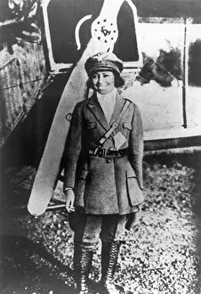 Aeroplanes Collection: Elizabeth Bessie Coleman (1892-1926)