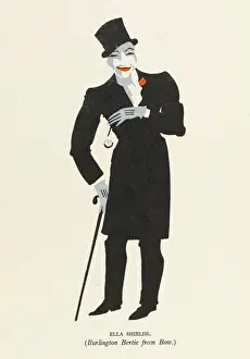 Classic British Entertainment History Prints: Ella Shields / Pyke 1927