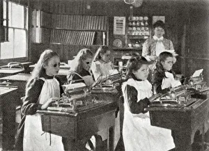 Elm Court Blind School, London - Typewriting Elm Court Blind School, London - Typewriting