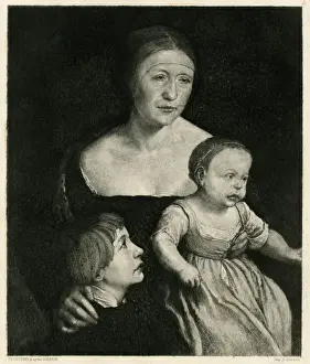 Hans Holbein Family Print, circa 1527