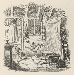 Brothers Grimm Fairy Tale Art Prints: Elves and Shoemaker