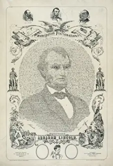 Emancipation Proclamation Print 1863