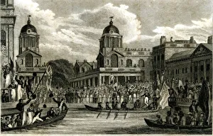 Embarcation of King George IV at Greenwich Embarcation of King George IV at Greenwich