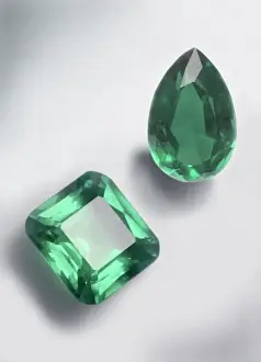 Green Gemstones Prints: Emeralds