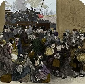 Images Dated 16th December 2004: Emigrants about to board the Ganges, London, 1870