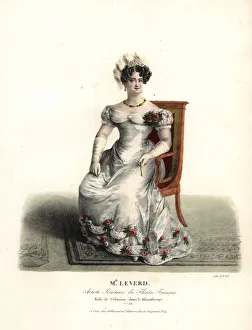 Emilie Leverd as Celimene in Le Misanthrope, 1808 Emilie Leverd as Celimene in Le Misanthrope, 1808