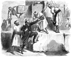 Print of the Emperor of Austria at the Great Pyramid
