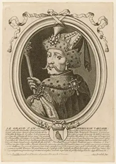 Prints of GRAND TATAR CHAM Emperor of China Rhinolophidae Prints: Mary Evans Prints Online - Emperor Cham (Tatar) Print