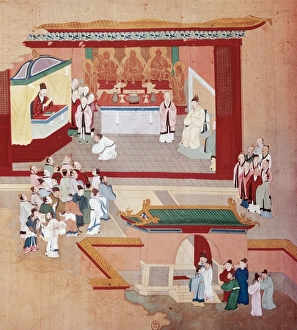 Emperor Huizong (1082-1135) with the Buddhist sect Tao-See Emperor Huizong (1082-1135) with the Buddhist sect Tao-See
