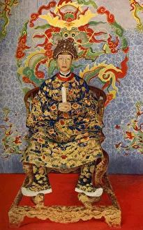 The Emperor on his Throne of Gold, Vietnam (Annam) The Emperor on his Throne of Gold, Vietnam (Annam)