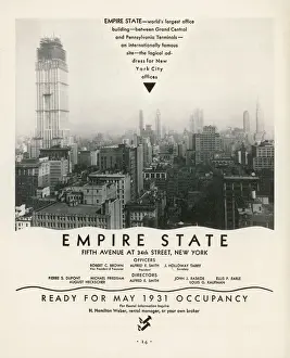 1930s Architecture Prints: Empire State Building