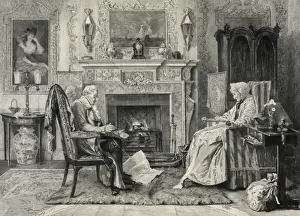 Fireplace Interior Design Prints: The end of the skein