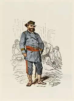 French Historical Events Prints: Engineer of Barricades