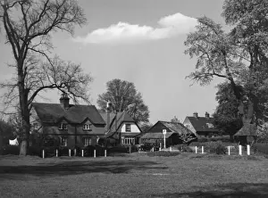 Shephall Cottages Print, Hertfordshire, England, 1950s