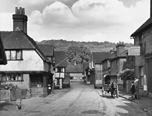 Shere Village Scene Print, England