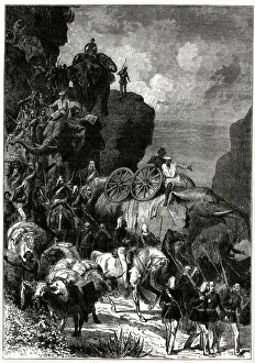 English Army on the march to Magdala, Abyssinia (Ethiopia) English Army on the march to Magdala, Abyssinia (Ethiopia)