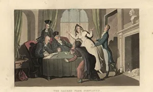 English gentleman on trial in a religious tribunal English gentleman on trial in a religious tribunal