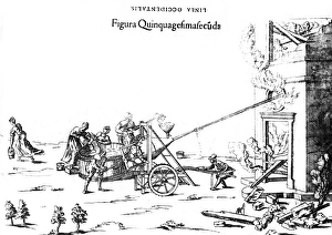 Engraving of worm-driven fire squirt Engraving of worm-driven fire squirt