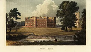 Enmore Castle, Somerset, the seat of the 3rd Earl of Egmont Enmore Castle, Somerset, the seat of the 3rd Earl of Egmont