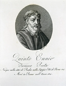 ENNIUS, Quintus (239-169 BC). Writer during the ENNIUS, Quintus (239-169 BC). Writer during the