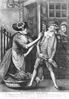 Satirical Prints UK Prints: The enraged macaroni