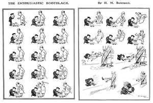 The Enthusiastic Bootblack by H M Bateman The Enthusiastic Bootblack by H M Bateman