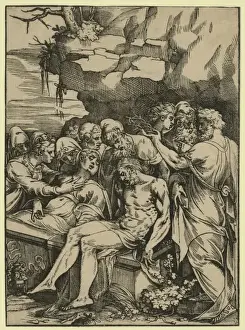 Chiaroscuro Art Prints: The entombment
