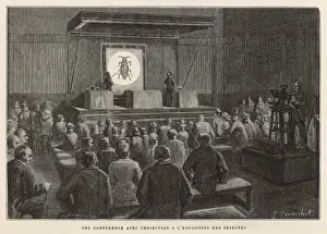 Magic Lantern History Prints: Entomological Lecture