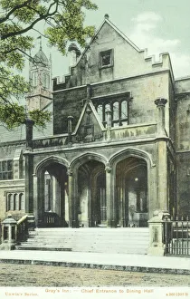 Entrance to the Dining Hall, Grays Inn, London Entrance to the Dining Hall, Grays Inn, London