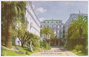 Entrance and gardens - Hotel Metropole, Monte Carlo Entrance and gardens - Hotel Metropole, Monte Carlo