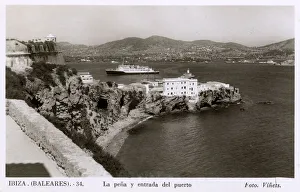 Entrance to the port, Ibiza, Balearic Islands, Spain Entrance to the port, Ibiza, Balearic Islands, Spain