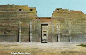 Entrance to the Temple Complex of Medinet Habu, Luxor, Egypt Entrance to the Temple Complex of Medinet Habu, Luxor, Egypt