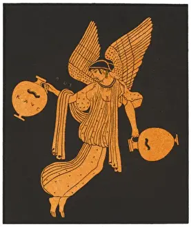 Eos/Aurora Print: Engraving of the Greek Dawn Goddess