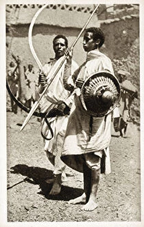 Related Images Collection: Two Eritrean Warriors - Eritrea, East Africa