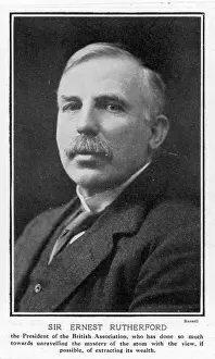 Physicist Prints: Ernest Rutherford Print, Black and White Photograph