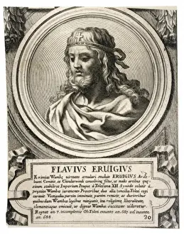 Iberian Peninsula History Prints: Ervigius / Visigothic King