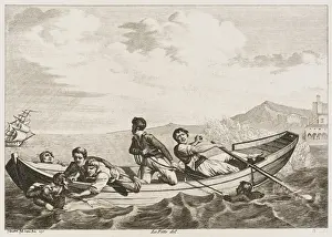 Print of Escaping Prisoners at Port Bail