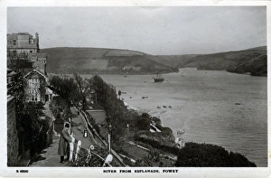 The Esplanade & River, Fowey, England The Esplanade & River, Fowey, England