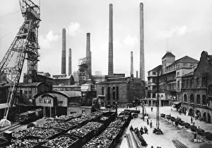 Early 20th Century Industry Prints: Essen Coal Mine / Germany