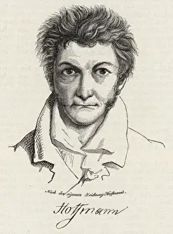 German Romantic Writer Prints: Eta Hoffmann / Own / Sig