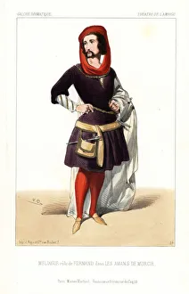 Etienne Melingue as Fernand in Les Amans de Murcie, 1844 Etienne Melingue as Fernand in Les Amans de Murcie, 1844
