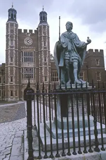 Berkshire England Landmarks Prints: Eton Quadrangle