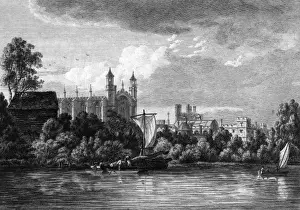 Berkshire Landmarks Prints: Eton on Thames