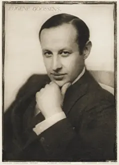 Eugene Goossens Print - Portrait of the composer and conductor