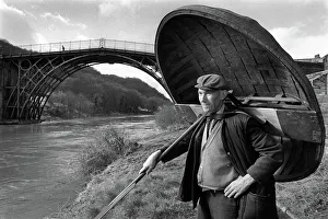 Eustace Rogers, the last coracle man of Ironbridge, Shropshire Eustace Rogers, the last coracle man of Ironbridge, Shropshire