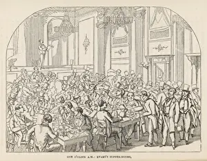 Print of Evans Supper-Rooms 1 o'clock a.m