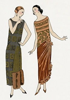Evening dresses by Drecoll, and Philippe and Gaston Evening dresses by Drecoll, and Philippe and Gaston