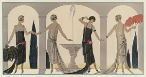 Historical Fashion Trends Prints: Evening Dresses Print