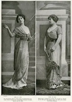 French Evening Gowns Print 1910