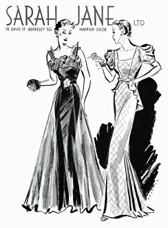 Two evening gowns by Sarah Jane 1936 Two evening gowns by Sarah Jane 1936